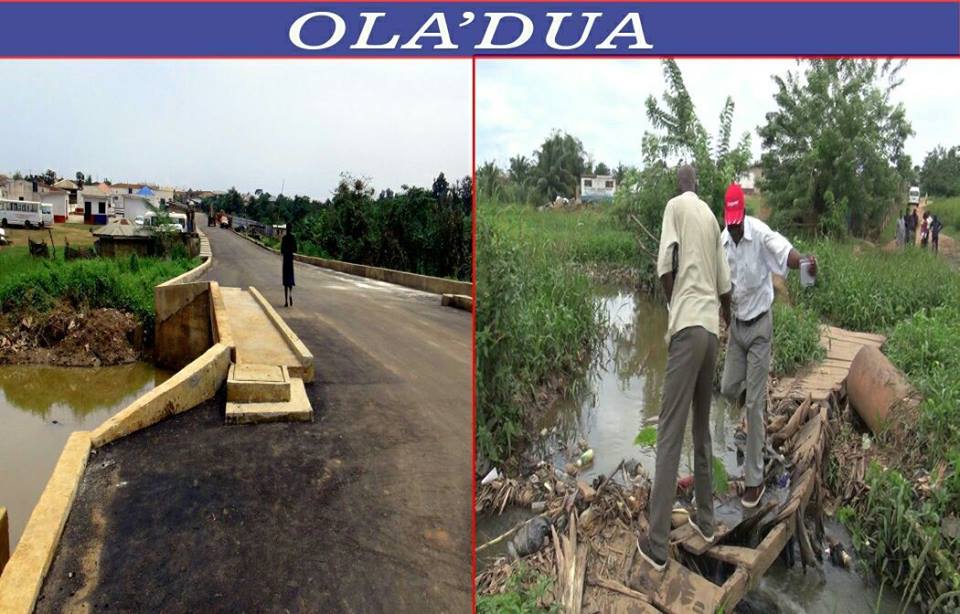 Before and after Ola Adua Culvert