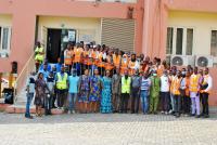 Some PIU staff with visiting students of Quantity Surveying, The Polytechnic, Ibadan
